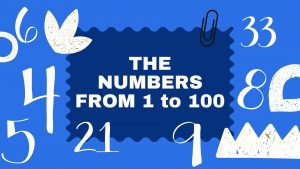 Los números del 1 al 100 en inglés
